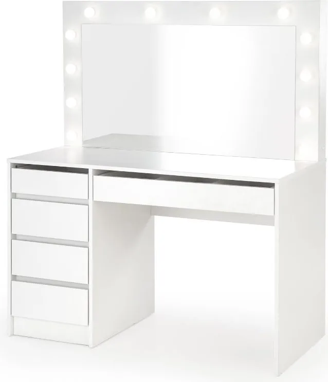 Sminkbord Facada med Spegel och Belysning - Vit - Products - Möbler - Bord & matgrupp - Sminkbord & toalettbord