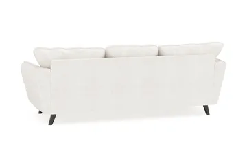 Trend Lyx 3-sits Vänstervänd L-formad Divansoffa i Bouclé - Vit - Products - Möbler - Soffa - Divansoffa & schäslongsoffa - 4 sits soffa med divan