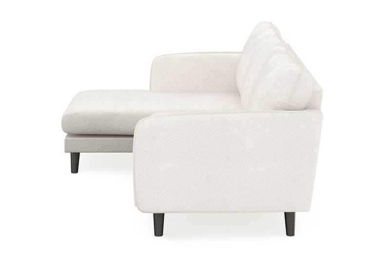 Trend Lyx 3-sits Vänstervänd L-formad Divansoffa i Bouclé - Vit - Products - Möbler - Soffa - Divansoffa & schäslongsoffa - 4 sits soffa med divan