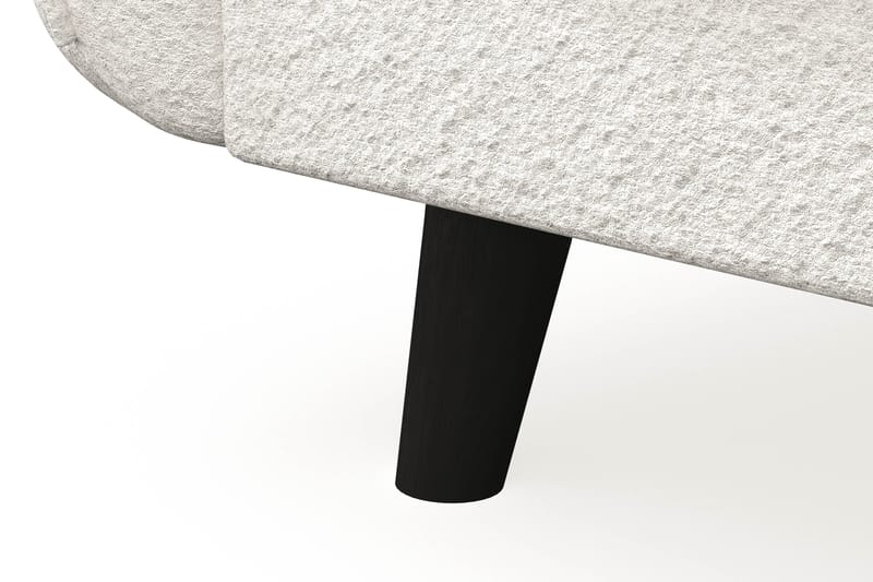 Trend Lyx 3-sits Vänstervänd L-formad Divansoffa i Bouclé - Vit - Products - Möbler - Soffa - Divansoffa & schäslongsoffa - 4 sits soffa med divan