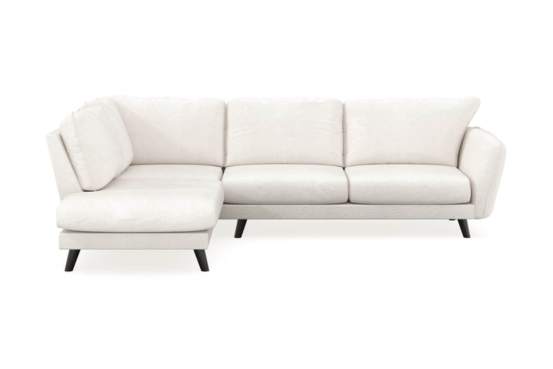 Trend Lyx 4-sits Vänstervänd L-formad Schäslongsoffa i Bouclé - Vit - Products - Möbler - Soffa - Divansoffa & schäslongsoffa - 4 sits soffa med divan