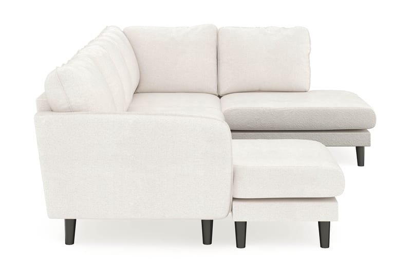 Trend Lyx 4-sits Vänstervänd U-formad Soffa med Divan och Schäslong i Bouclé - Vit - Products - Möbler - Soffa - U-soffa