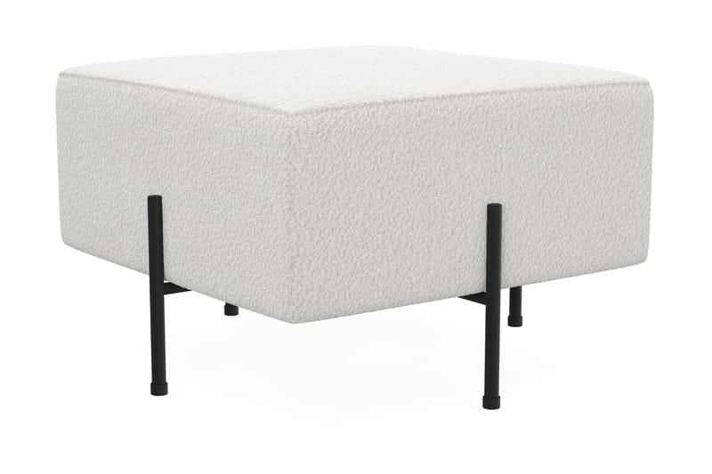 Menard Compact Sittpuff 60 cm Kvadratisk - Vit - Products - Möbler - Fåtölj & stolar - Pall & puff - Sittpuff
