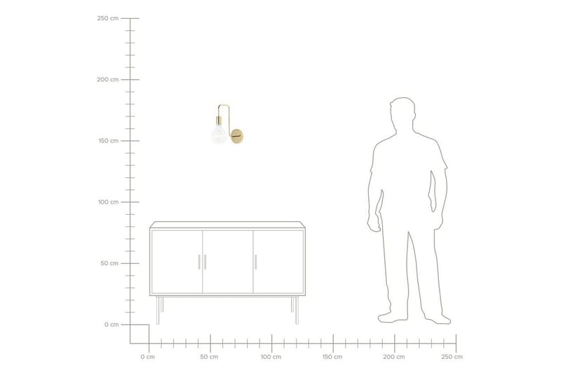 Savenay Vägglampa E27 - Guld - Products - Belysning - Lampor & belysning inomhus - Sovrumslampa - Sänglampa - Sänglampa vägg