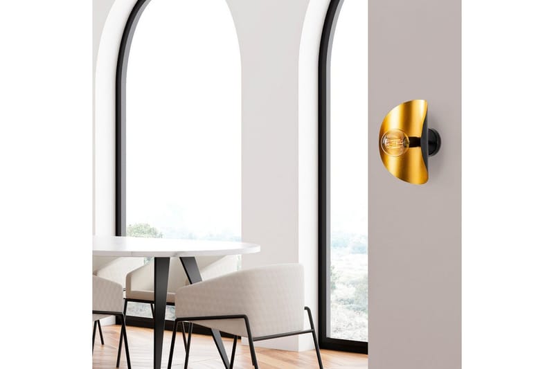 Vägglampa Sugana Giada Svart / Rany - Guld/Svart - Products - Belysning - Lampor & belysning inomhus - Sovrumslampa - Sänglampa - Sänglampa vägg
