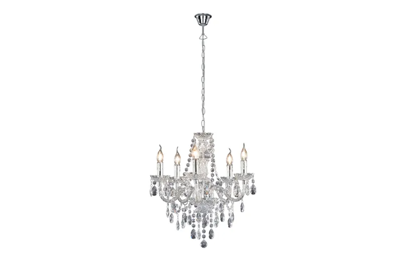 Luster Ljuskrona 5L  E14 transparent, Transparent