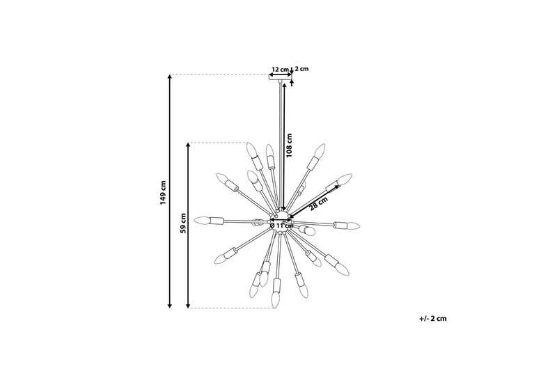 Maguse Taklampa 59 cm - Koppar - Products - Belysning - Lampor & belysning inomhus - Taklampa & takbelysning - Pendellampa & hänglampa
