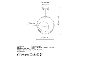 Taklampa Dolcer Rany - Rany - Products - Belysning - Lampor & belysning inomhus - Taklampa & takbelysning - Pendellampa & hänglampa