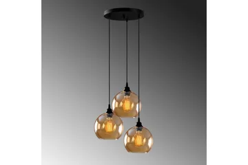 Taklampa Elanorstead Tre Rany / Svart - Guld/Svart - Products - Belysning - Lampor & belysning inomhus - Taklampa & takbelysning - Pendellampa & hänglampa