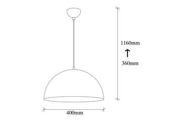 Taklampa Zephyra Svart / Rany - Diameter: 40 cm - Products - Belysning - Lampor & belysning inomhus - Taklampa & takbelysning - Pendellampa & hänglampa