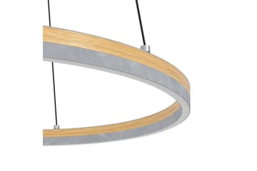 Takpendel Eglo Cadinaro Grå/Trä Rondell - Products - Belysning - Lampor & belysning inomhus - Taklampa & takbelysning - Pendellampa & hänglampa