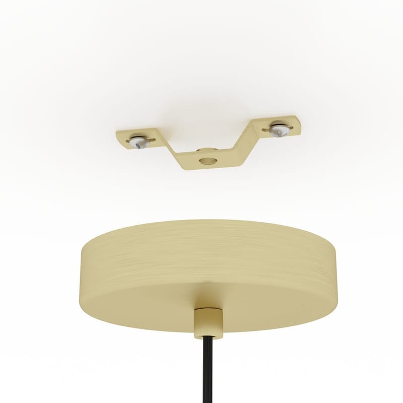 Takpendel Pozueta - Mässing-Borstad - Products - Belysning - Lampor & belysning inomhus - Taklampa & takbelysning - Pendellampa & hänglampa