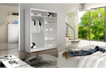Camino Garderob 150x58x200 cm LED-belysning - Beige - Products - Förvaring - Garderober & garderobssystem