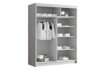 Emet Garderob med Spegel 150x200 cm - Svart - Products - Förvaring - Garderober & garderobssystem
