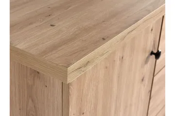 Aldbrough Hörnbyrå 123x86x82 cm - Natur/Svart - Products - Förvaring - Förvaringsmöbler - Byrå