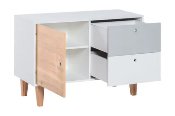 Concept Byrå Vit/Blå/Natur - VOX - Products - Förvaring - Förvaringsmöbler - Byrå