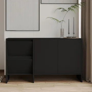 Crala Konsol 130x81,8x44 cm - Svart - Products - Förvaring - Förvaringsmöbler - Sideboard & skänk