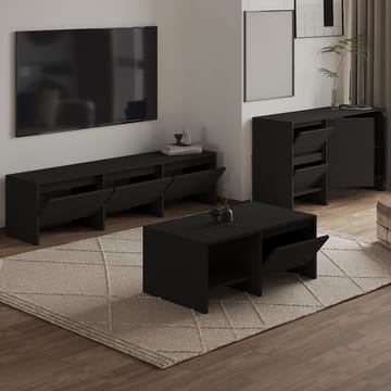 Crala Vardagsrumsmöbelset 160x40x35 cm - Svart - Products - Förvaring - Förvaringsmöbler - Möbelset för vardagsrum