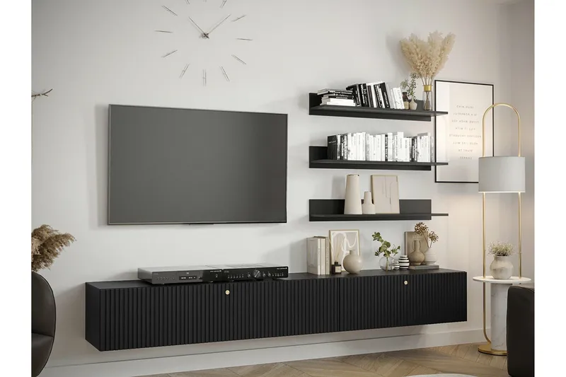 Dunvegan Möbelset För Vardagsrum Black - Products - Förvaring - Förvaringsmöbler - Möbelset för vardagsrum