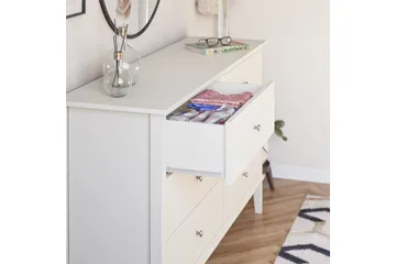 Evgeni Byrå 6 lådor - Vit - Products - Förvaring - Förvaringsmöbler - Byrå