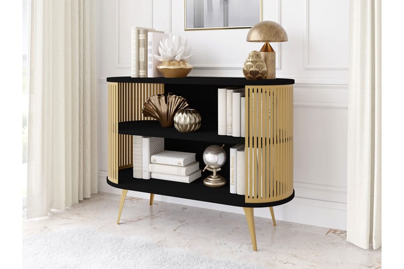 Galia Skänk 120x40 cm - Guld/Svart - Products - Förvaring - Förvaringsmöbler - Sideboard & skänk