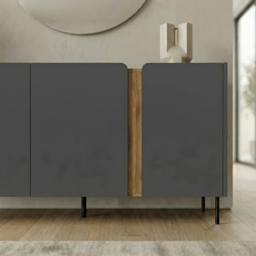 Lomar Konsol 150x82,9x40,5 cm - antracit naturlig ek svart - Products - Förvaring - Förvaringsmöbler - Sideboard & skänk