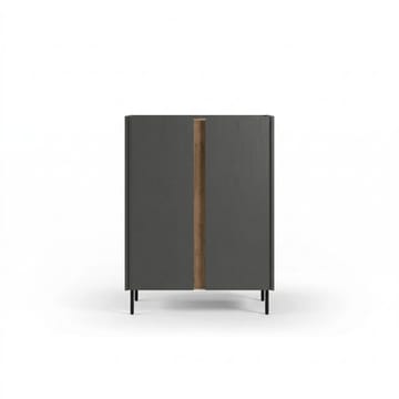 Lomar Sideboard 90x120,4x40,5 cm - Antracit, naturlig ek, svart - Products - Förvaring - Förvaringsmöbler - Sideboard & skänk