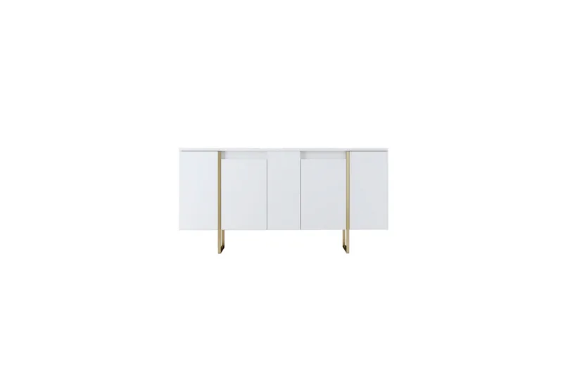 Luxe Konsollbord 160 cm - Vit/Guld - Products - Förvaring - Förvaringsmöbler - Sideboard & skänk