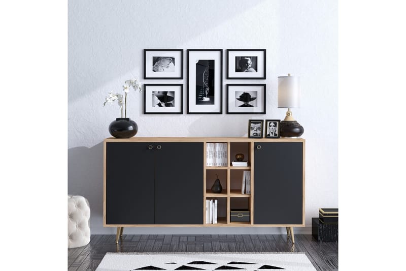 Sideboard 40x140 cm - Natur/Antracit - Products - Förvaring - Förvaringsmöbler - Sideboard & skänk