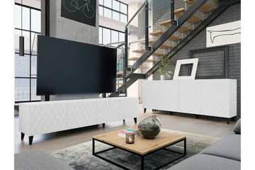 Strontian Möbelset För Vardagsrum Scandinavian Choice White - Products - Förvaring - Förvaringsmöbler - Möbelset för vardagsrum