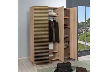 Brokind Garderob 135 cm - Brun/Ek - Products - Förvaring - Garderober & garderobssystem - Garderobsskåp