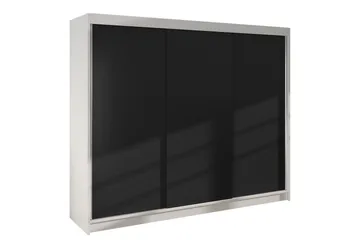 Cyria Garderob 200x215 cm - Svart/Vit - Products - Förvaring - Garderober & garderobssystem - Garderobsskåp