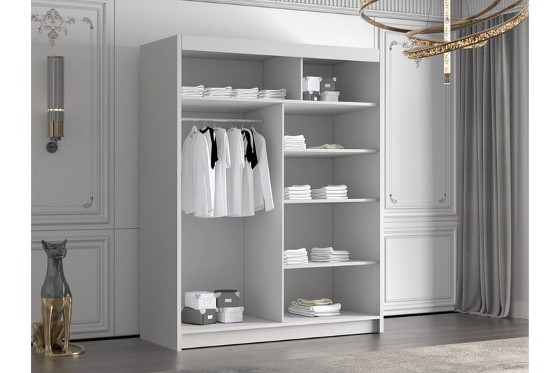 Emet Garderob 150x200 cm - Svart - Products - Förvaring - Garderober & garderobssystem - Garderobsskåp