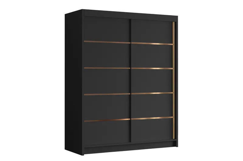 Emet Garderob 150x200 cm - Svart - Products - Förvaring - Garderober & garderobssystem - Garderobsskåp