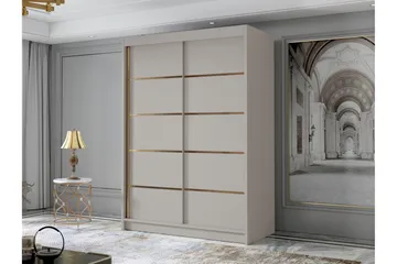 Lungos Garderob 120x200 cm - Beige - Products - Förvaring - Garderober & garderobssystem - Garderobsskåp