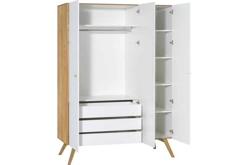 Nature Garderob Vit/Natur - VOX - Products - Förvaring - Garderober & garderobssystem - Garderobsskåp