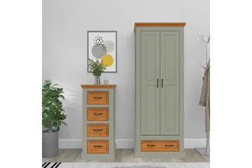 Selma Garderob 70x185 cm - Grön - Products - Förvaring - Garderober & garderobssystem - Garderobsskåp