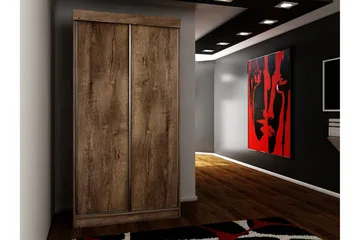 Top Garderob 100x62x200 cm - Brun/Mörk Ask - Products - Förvaring - Garderober & garderobssystem - Garderobsskåp