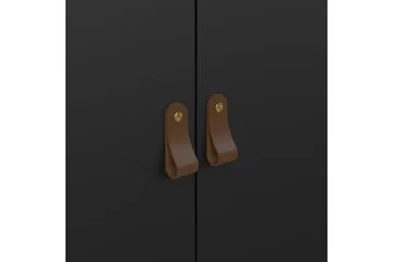 Vallvidera Garderob 102,3x199 cm - Svart - Products - Förvaring - Garderober & garderobssystem - Garderobsskåp