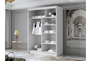 Lungos Garderob med Spegel 120x200 cm - Beige - Products - Förvaring - Garderober & garderobssystem