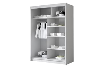 Lungos Garderob med Spegel 120x200 cm - Vit - Products - Förvaring - Garderober & garderobssystem
