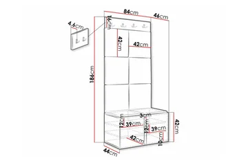 Dunvegan Highboard - Svart - Products - Förvaring - Skåp - Förvaringsskåp