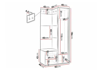 Dunvegan Highboard White - Products - Förvaring - Skåp - Förvaringsskåp