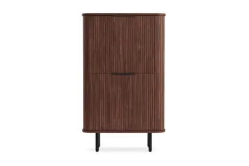 Kopparbo Högskåp Valnöt - Mörkbrunt valnötsträ - Products - Förvaring - Skåp - Förvaringsskåp