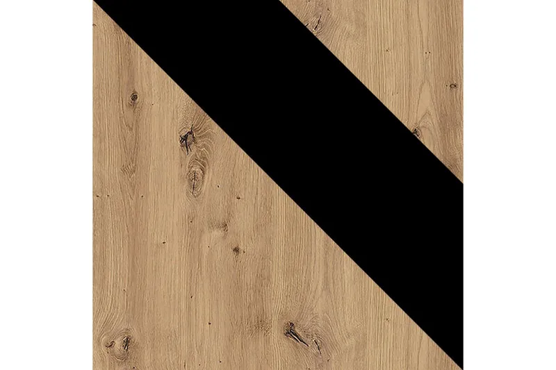 Ingram Vitrinskåp 40x90 cm - Ek/Svart - Products - Förvaring - Skåp - Vitrinskåp