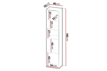 Kangana Highboard - Brun/Svart - Products - Förvaring - Skåp - Förvaringsskåp