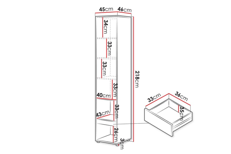Rauk Highboard - Vit - Products - Förvaring - Skåp - Förvaringsskåp
