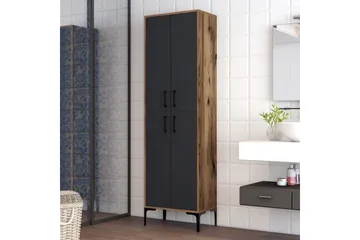 Retzow Highboard 60x35 cm - Mörkbrun/Antracit - Products - Förvaring - Skåp - Förvaringsskåp