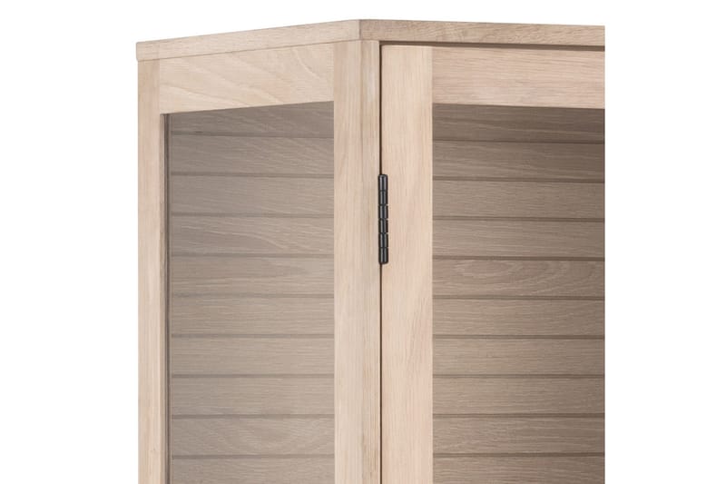Sakie Vitrinskåp 40 cm djup 80 cm bred 180 cm hög Trä - Vit - Products - Förvaring - Skåp - Vitrinskåp