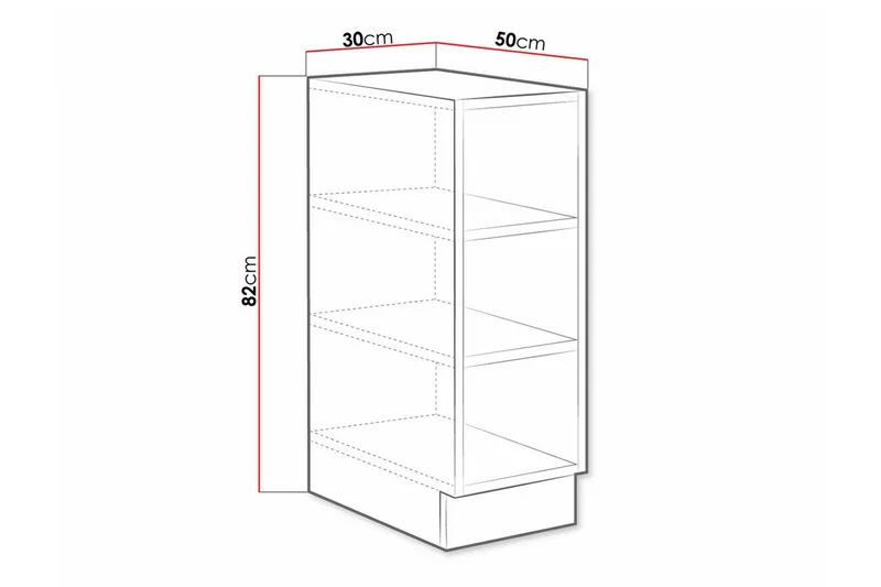 Templemore Köksskåp 30 cm - Brun - Products - Förvaring - Skåp - Förvaringsskåp